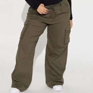 Out For The Day Cargo Pant in Olive size 2XL